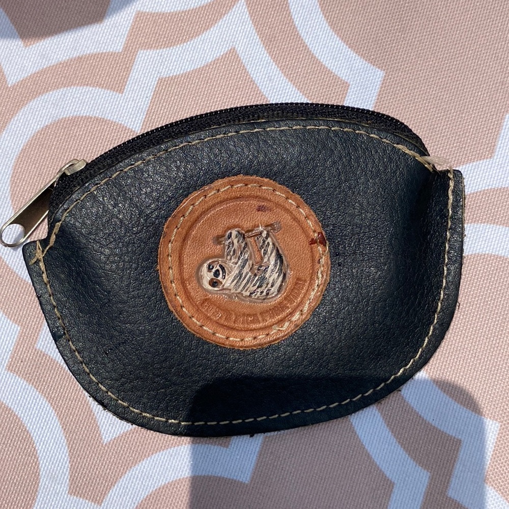 Costa Rica SLOTH Pura Vida coin purse